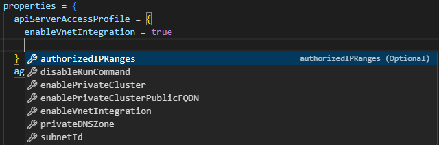 Example of the AzAPI Extension in operation